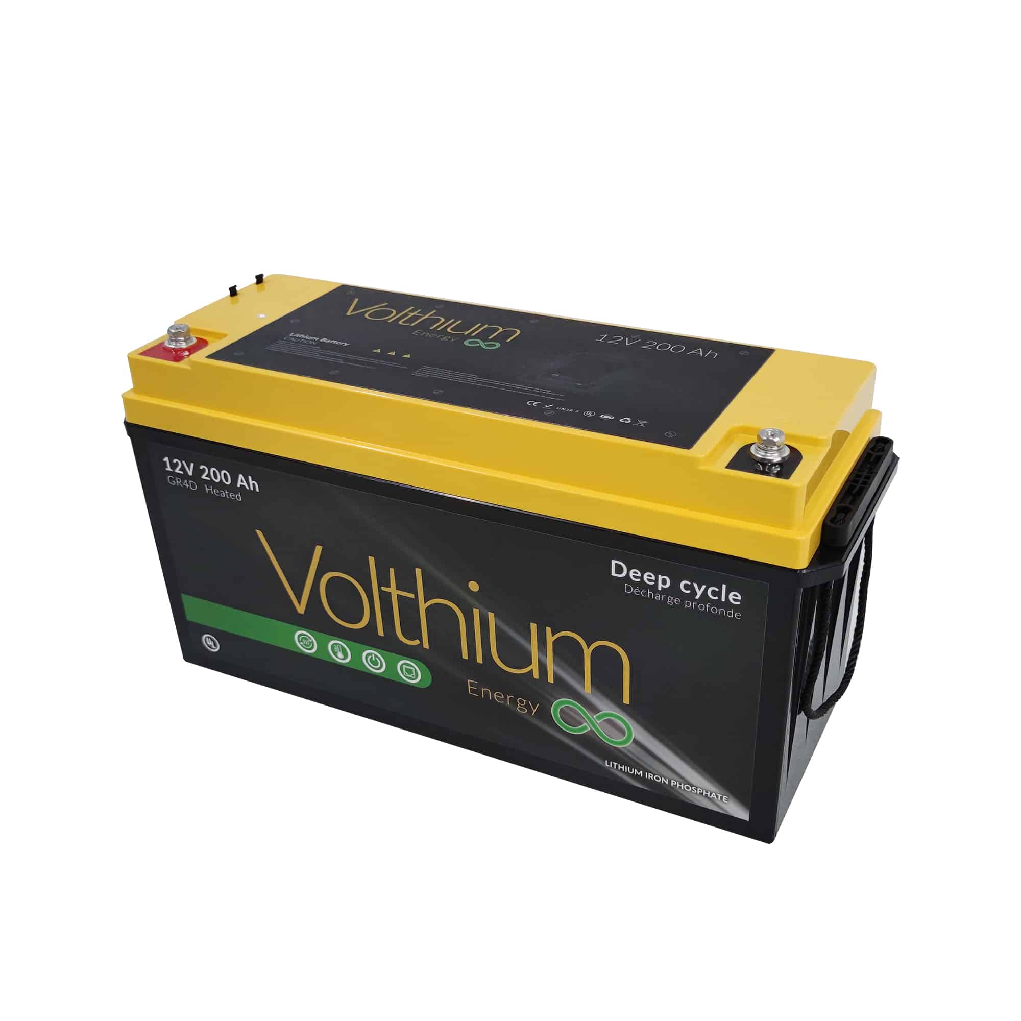 Batterie 12V Volthium 200ah Lithium (Autochauffante) - Van d'ici