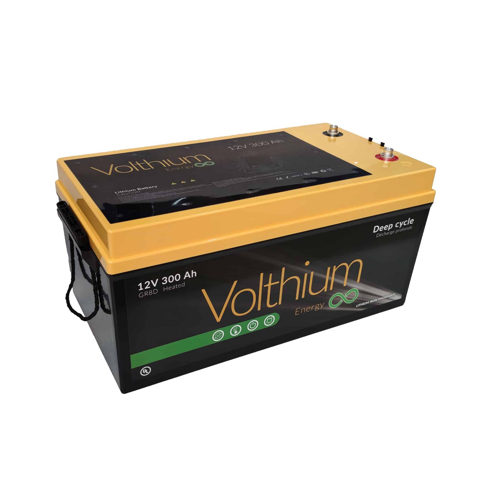Batterie 12V Volthium 300ah Lithium (Autochauffante)