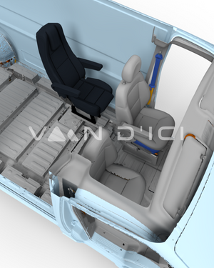 Single seat bench Comfort for Sprinter/Transit/Promaster - VanEquipped