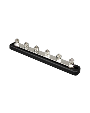 Busbar Victron 150A - 6 poles (1/4" terminals) with cover