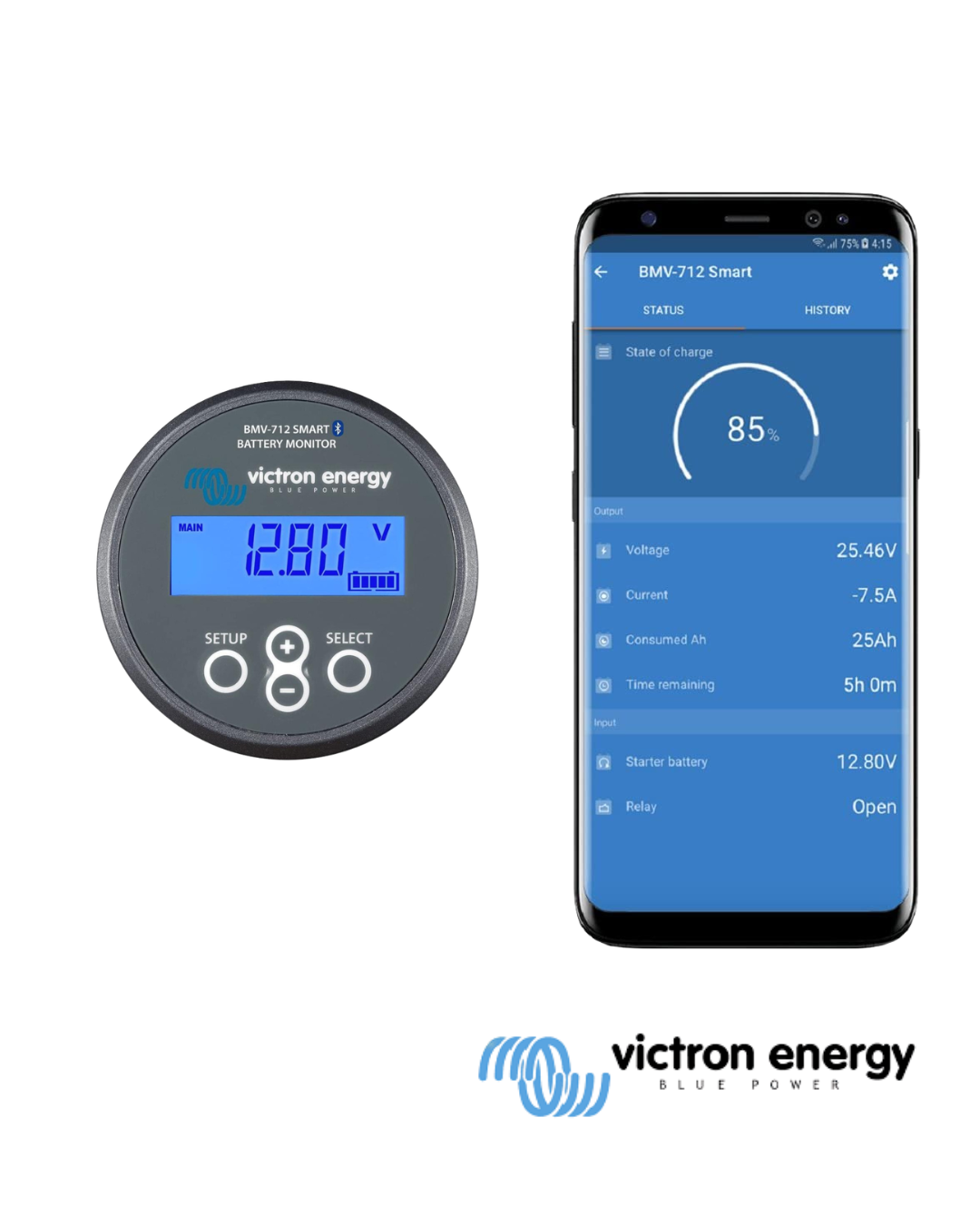 Moniteur batteries Victron 712 Smart