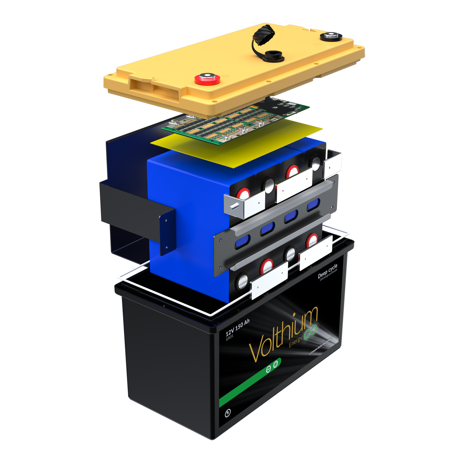 Batterie 12V Volthium 150ah Lithium (Autochauffante)