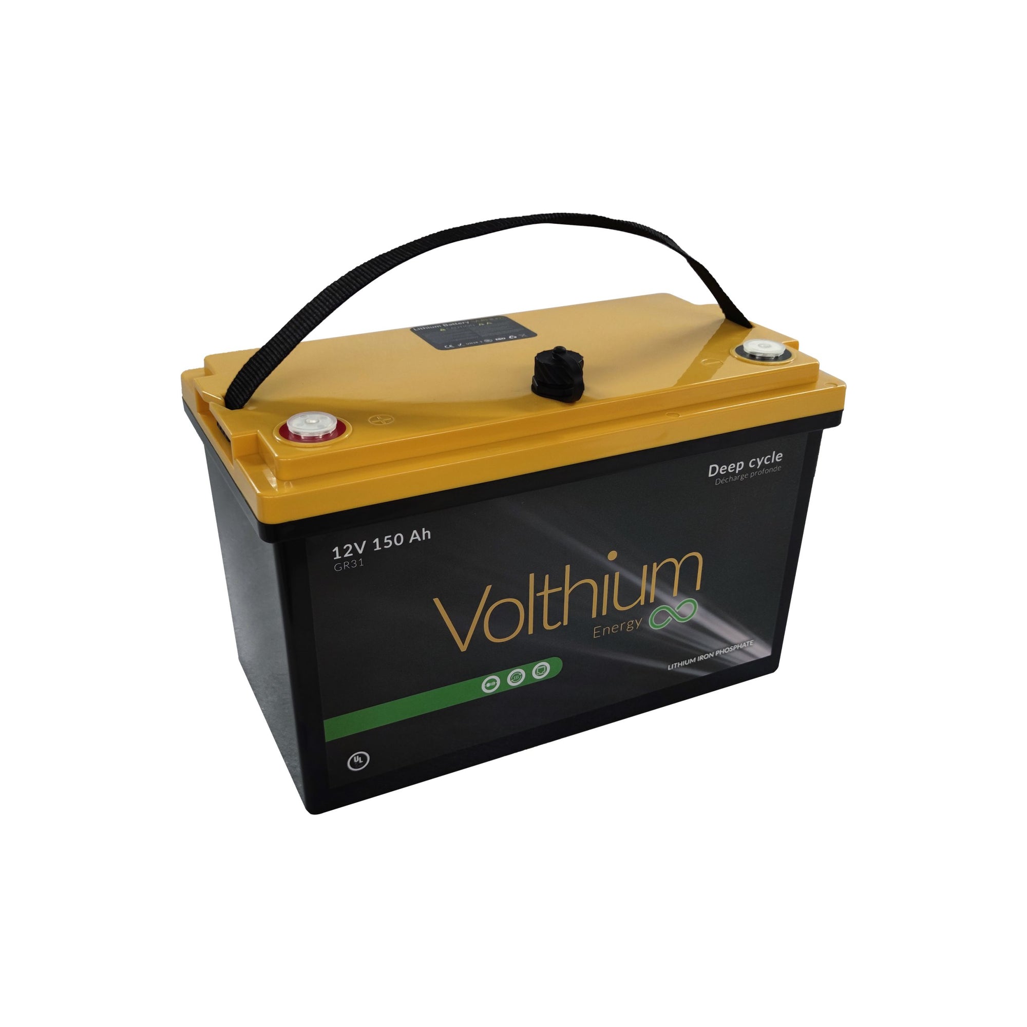 Batterie 12V Volthium 150ah Lithium (Autochauffante)