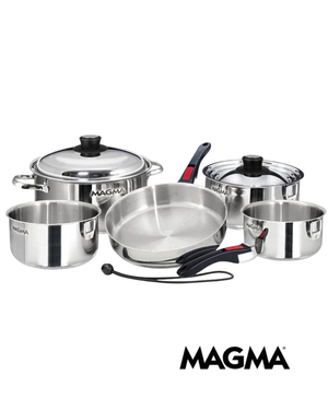 Casseroles pour induction 10 morceaux (acier inoxydable)