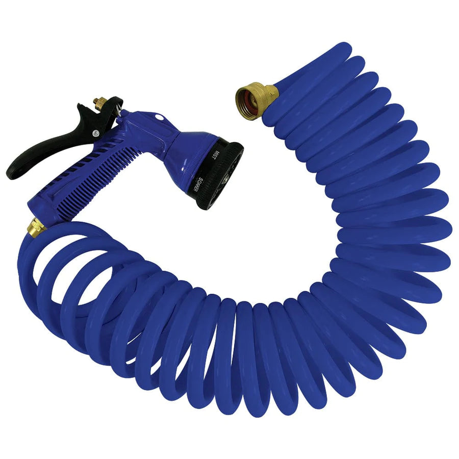 Boyau et embout ajustable pour douche extérieure (50pi) Whitecap